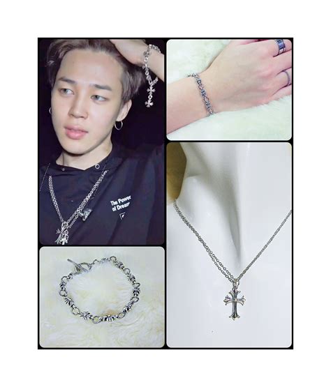 faux chanel cc necklace jimin